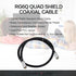 Conext Link RG6 Quad Shield Coaxial Cable, 18 AWG, 3GHz, 75 Ohm, F Connector, Black (3FT) 33001