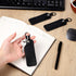 SynHHergyx 3 Pcs USB Flash Drive Case Leather Storage Cases. Anti Lost Thumb Flash Drive Holder USB Holder Protective