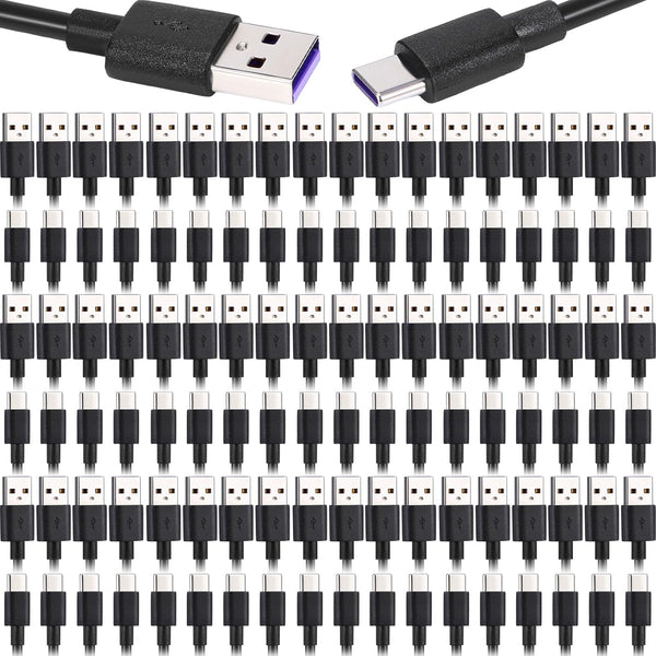 Kanayu 50 Pack USB Type C Cable Bulk, 3.3 Ft Fast Charging Cable for Samsung Galaxy S10, S9, S8, Note 10, PS5