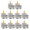 Areyourshop 10Pcs Connector UHF Male PL259 Plug Crimp for RG58 RG142 LMR195 Cable Straight