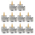 Areyourshop 10Pcs Connector UHF Male PL259 Plug Crimp for RG58 RG142 LMR195 Cable Straight