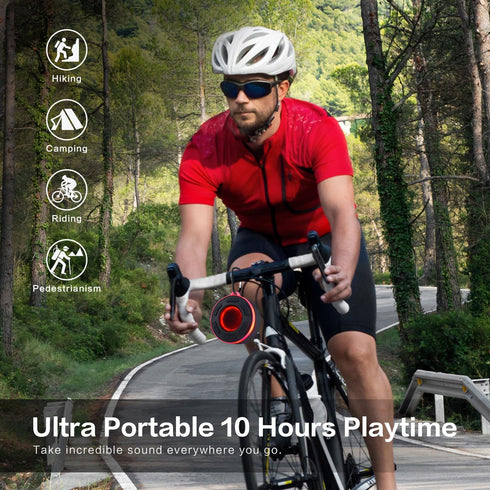 Portable Bluetooth Speaker with HiFi Stereo Sound, IP7 Waterproof with Suction Cup for Outdoor and Shower Use