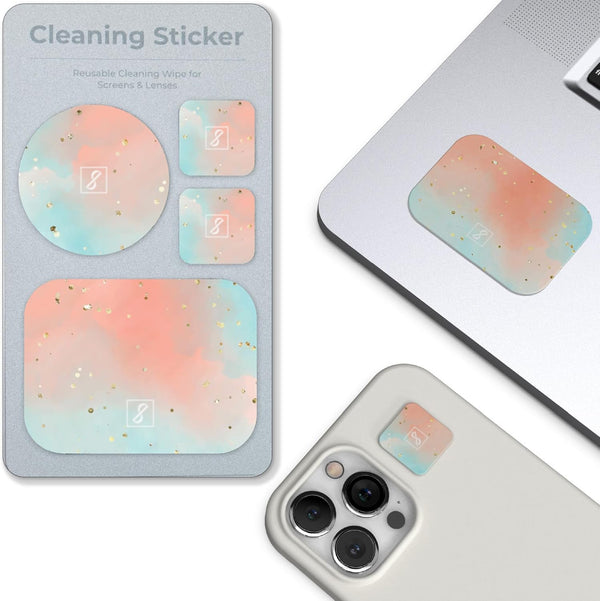 SleekStrip Portable Cleaning Sticker Pad Reusable Screen Cleaner Wipes Lens Cleaner Wipes for