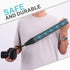 Padwa Lifestyle Camera Strap - 2" Full Grain Leather Ends, Vintage Embroidered Cotton Weave, Padded Strap for All