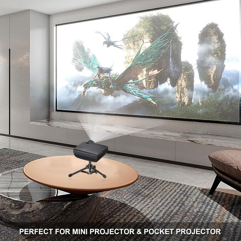 Table Top Mini Projector Stand, Adjustable Tilt Angle Tripod for Mini Projector, Cameras, DSLR, Smartphones