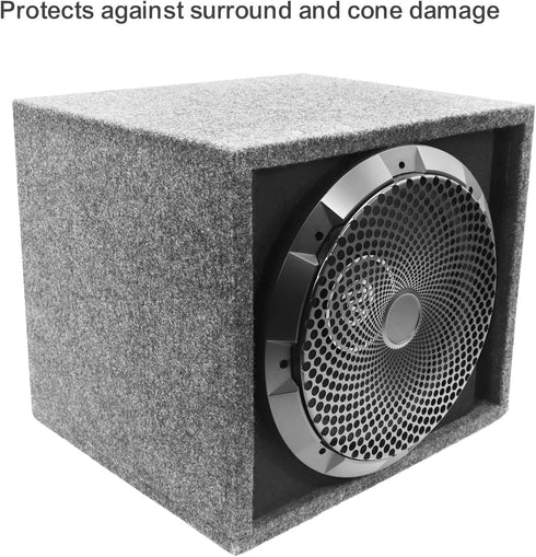 RECOIL 8-Inch High Excursion Black Steel Mesh Subwoofer Grille