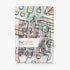 kwmobile Summer Case Compatible with Kobo Libra Colour Case - eReader Cover - Library Blue/Green/Dark Pink
