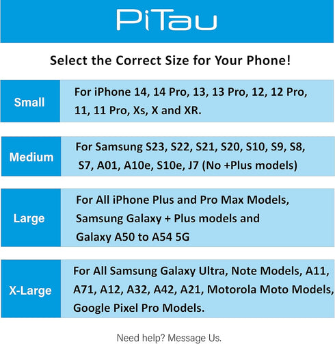 PiTau Black Nylon Holster for iPhone 15, 14, 13, 12, 11, XR - Cell Phone Belt Holder Case with Clip (Fits with Case)