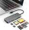 7-in-1 USB C Multi Card Reader, Aluminum SD/Micro SD/CF/MS/XD, 5Gbps High Speed for 5 Cards Simultaneously