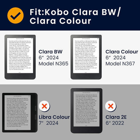 kwmobile Case Compatible with Kobo Clara BW/Colour Case - eReader Cover - Butterfly Tendril Dark Blue