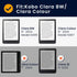 kwmobile Petrol Felt Fabric Case for Kobo Clara BW/Colour - Slim Book Style Protective Cover