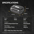 YINYOO ZC01 ZS10 SE215, KS1, ZS12 2, CCZ Hard Shell IEM Case for KZ Pro in Ear Monitor, Travel Portable Earbuds Case