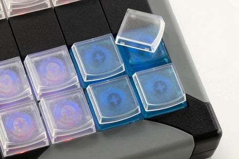 X-keys Keycap Cherry MX Compatible - 1x1, Blue, 10 Pack