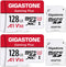 Gigastone 128GB Micro SD Card 2-Pack - Gaming Plus, Nintendo-Switch Compatible, 4K Video Recording