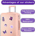 50 Pcs Kawaii Stickers for Kids Teens Girls Decoration for Water Bottles Laptop Suitcases Bag Tablets