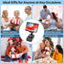 SMADOM Birthday Gift for Women Mom Men Dad Cell Phone Stand with Wireless Bluetooth Speaker and Portable Charger Led