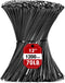RAZCC 1200pcs Black Zip Ties, 12 Inch Heavy Duty Plastic Cable Ties with 70lb Tensile Strength, Self-Locking Nylon Tie