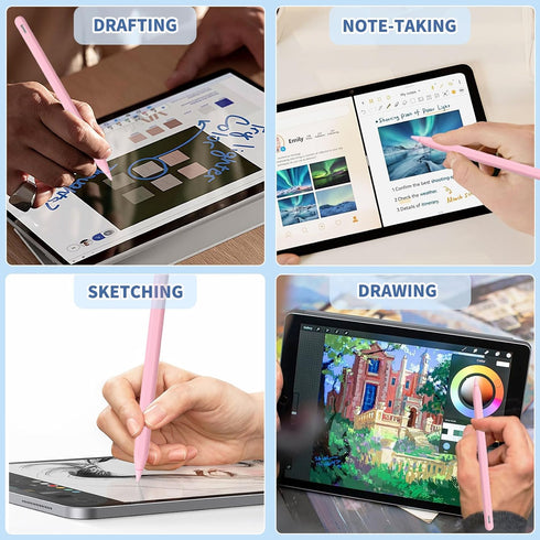 iPad Apple Pencil for 9th&10th Generation, Fast Charge Stylus Pen with Palm Rejection and Tilt Sensitivity, Compatible