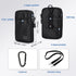 KIWIFOTOS Travel Cell Phone Pouch, Dual Phone Holster Crossbody Bag with Shoulder Strap for iPhone 15/14 Pro Max