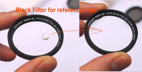 Fotasy 40.5mm Silver Ultra Slim UV Protection Lens Filter, 16 Layers Multicoated, MRC Multi Resistant Coating