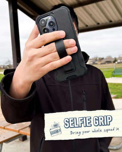 Smartish Phone Grip Loop - Prop Tart - Pop Out Finger Strap and Holder with Kickstand for iPhone and Android