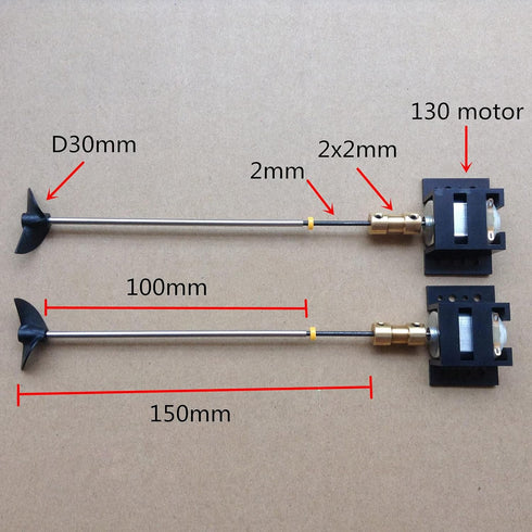 LICHIFIT 130 Set 12CM Double Motors RC Boat Drive Motor Seat Shaft Propellers RC Model Ship DIY Kit