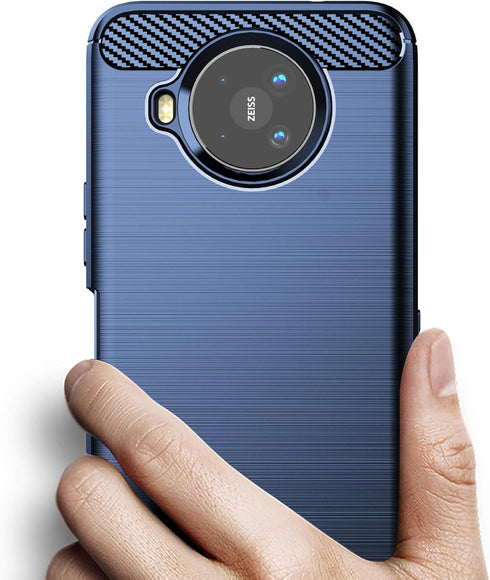 Osophter Nokia 8.3 5G Case, Shock-Absorption Flexible TPU Rubber Protective Cover, Navy Blue