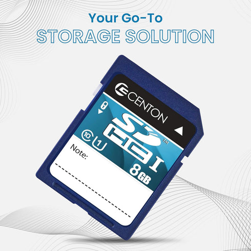 Centon Electronics MP Essential SDHC Card, Ultimate Memory Card for Phones, Tablets, Cameras, and More, UHS1, 8GB, 5 Bulk Pack