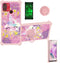 jioeuinly Gold Glitter+Luminous Case for Vortex HD65, Compatible with Tempered Glass Screen Protector, Ring Support