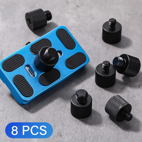Moxweyeni 8 1/4 3/8 3/8 1/4 Pcs to & to Camera Tripod Adapter Male to Female Screw Camera Screw Adapter for Mount