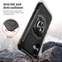 TJS Heavy Duty Protection Case for Boost Mobile Celero 5G 2024, with Tempered Glass Screen Protector and Metal Ring