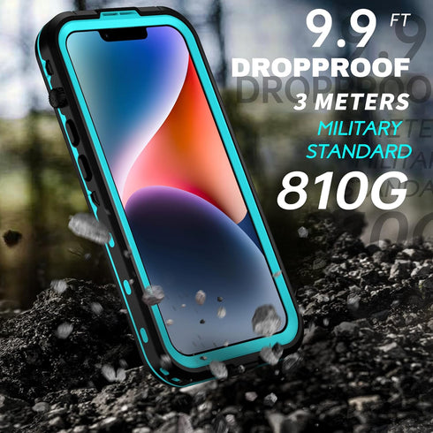 BEASTEK iPhone 14 Plus Waterproof Case, TRE Series MagSafe Shockproof Dustproof IP68 Case with Built-in Screen