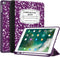 Fintie SlimShell Case for iPad 6th/5th Generation - 9.7 Inch with Built-in Pencil Holder, Composition Purple