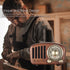Vintage Greadio Walnut Wood Bluetooth Speaker - Retro Style Radio with Bass Enhancement, Bluetooth 5.0, MP3 & FM