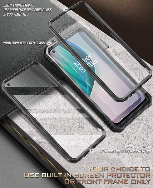 Poetic Revolution Series Case for OnePlus Nord N10 5G, Rugged Shockproof Cover with Kickstand