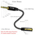 DUKABEL DC4 3.5mm TRS to TRRS Adapter Cable, Microphone Audio Adapter for Smartphone, PS4, Tablet, Laptop