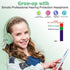 SIMOLIO Kids Headphones with Cord - Wired Headphones with Microphone, Volume Limited for School Travel (Green)