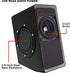 GOgroove Gaming Computer Speakers, Blue LED Light, SonaVERSE O2i Speakers for Desktop, Laptop, PC