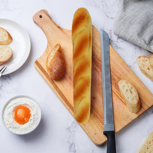 Xoeryoy 2PCS 13.8x2.4in Bread, PU Realistic Long Artificial Bread, Bake for Display, Photography Props, Bakery