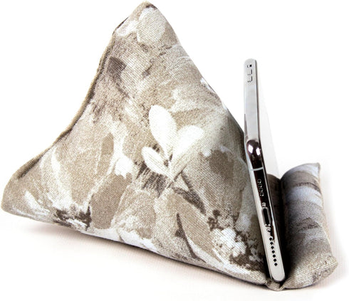 STEPHAN AND THEODORE 7 6.1 5.5 Inches Handmade Phone Pillow Holder - The Wedge Mobile Device Stand - Fabric Phone Stand