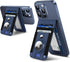 MagSafe Wallet Stand with Airtag Holder, Strongest Magnetic Phone Wallet for iPhone 16/15/14/13/12 Series, RFID