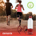 Aiwa Water Bottle with Speaker and Earphone Bundle - 400ml Water Bottle with 4 Hour Playtime and Wireless Sports