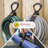 Wrap-It Storage Easy-Carry Straps, Assorted 3-Pack Black Hook and Loop Straps for Garden Hose, Cable Organization