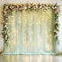 Fomcet Sage Green Tulle Backdrop Curtains with Lights String 10FT X 10FT