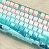 JSJT Side Printed Keycaps - Shine Through PBT Doubleshot Custom Keycap Set, Deep Sea Theme, 126 Keys for Cherry MX