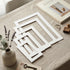 Xelsluthe 10 Pack 6,7,8,10, 11.6 Inch Picture Mats for Frames, Picture Frame Mats Core Bevel Cut Mat Board Show Kit