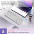 LeadsaiL 2.4Ghz 98-Key Wireless Keyboard and Mouse Combo, Cordless Mechanical Keyboard and Silent Mouse for Business