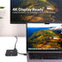Cyber Acoustics (DS-1500) USB-C to HDMI Adapter Multiport Digital AV Converter with Wireless Qi Charging, HDMI, USB