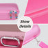 Khanka Hard Travel Case for JBL Flip 6 Waterproof Portable Bluetooth Speaker, Pink