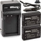 Ultimaxx AC/DC Rapid Home & Travel Charger with 2x LP-E10 Extended Life Battery for Canon EOS Cameras